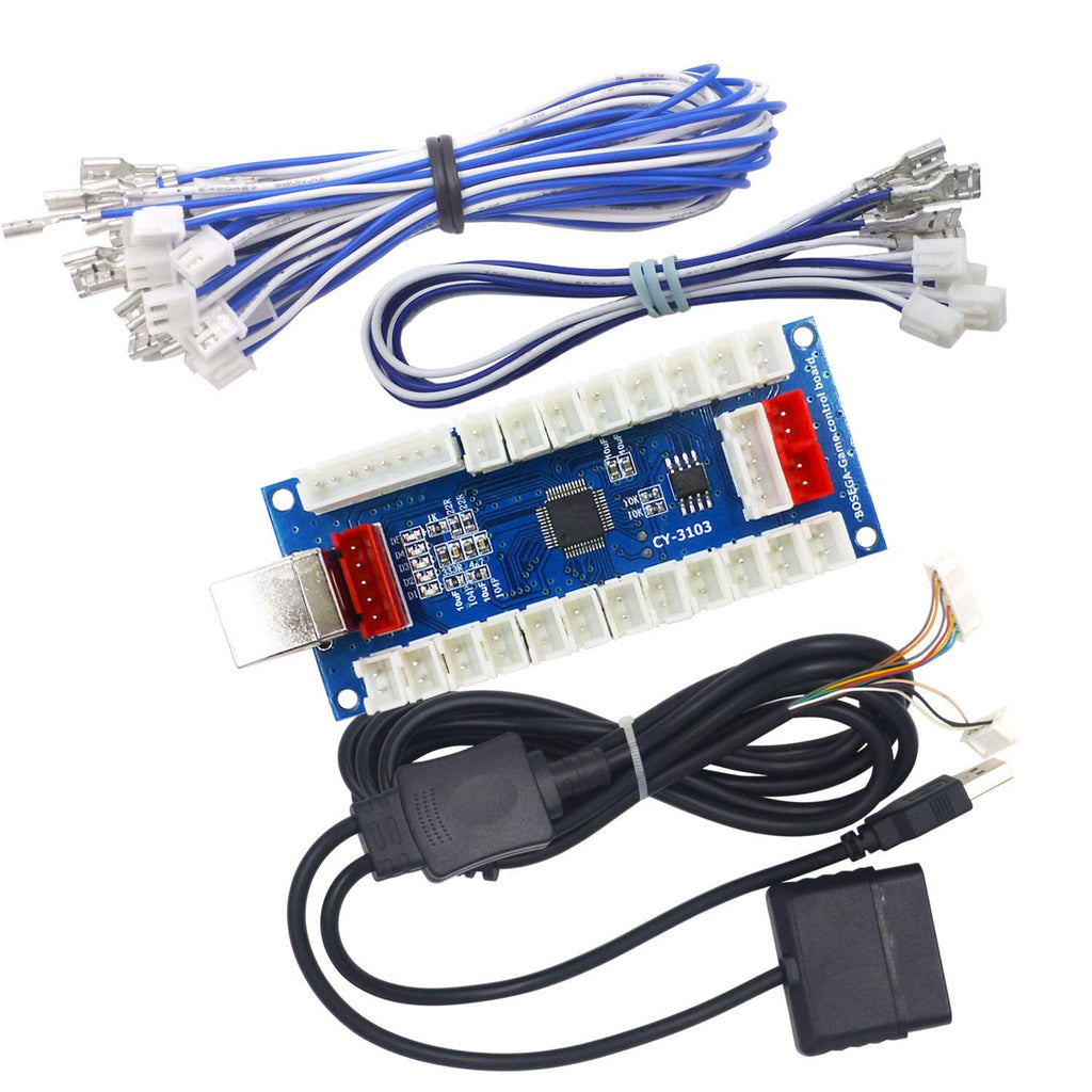 Arcade Controller Zero Delay Encoder PCB Board Arcade DIY Kit Joystick Button 5V Power for PC Raspberry Pi Android