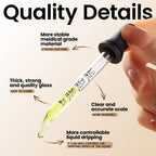10Pcs Glass Eye Dropper Pipettes Droppers for Oils& Cleaning Tool