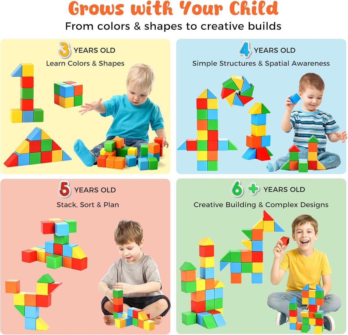 28PCS Large Magnet Building Blocks, 1.3inch, with a Storage Bag