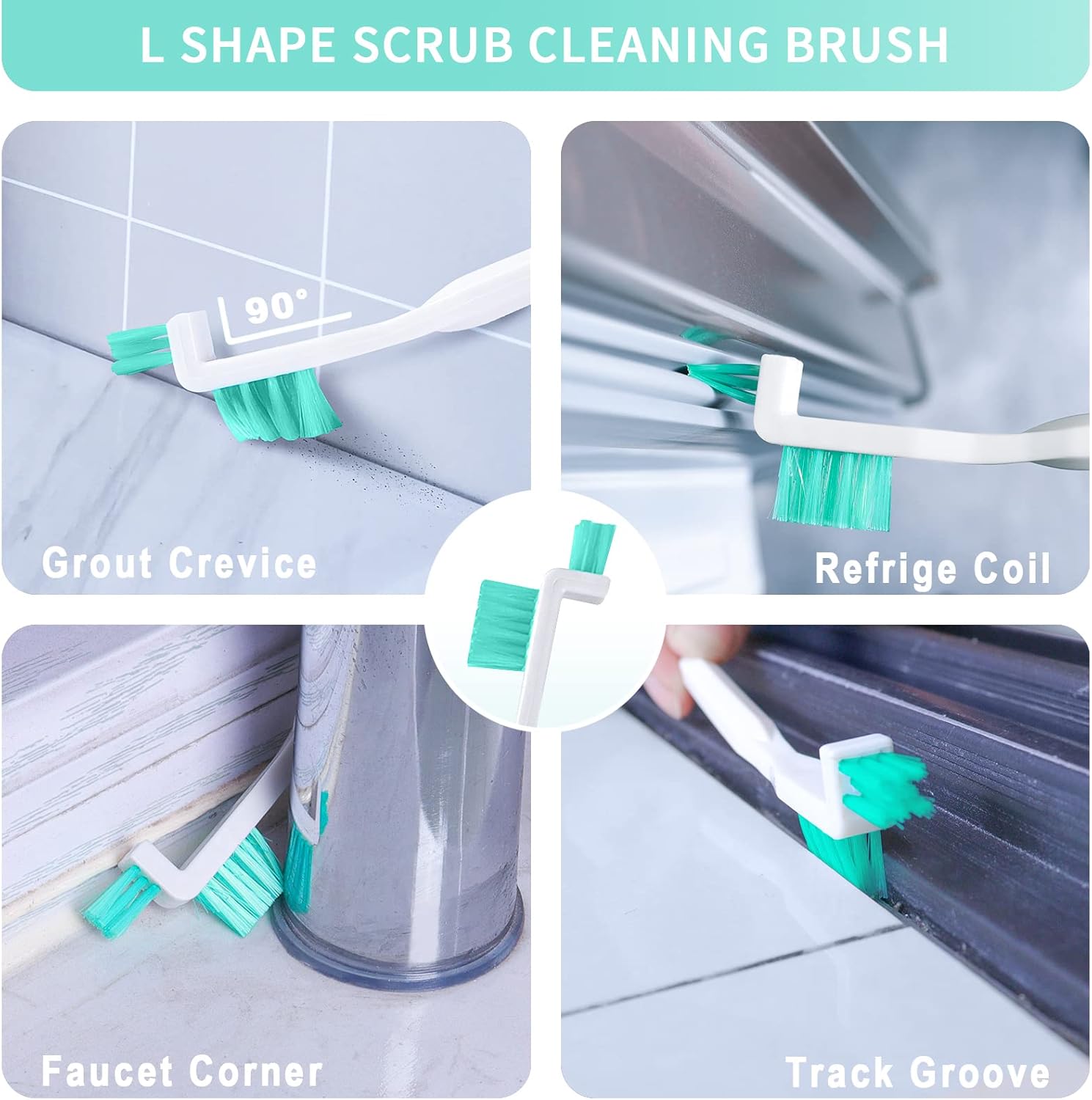 Small Cleaning Brush Tight Spaces, 8pcs Crevice Cleaning Brushes Tool for Household Use, Tiny Cleaning Brush Mini