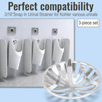 GP1217811 Snap-In Urinal Strainer 1-3/16" Replacement for Kohler (3 Pack)