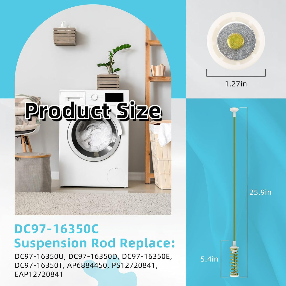 WA50R5200AW/US WA40A3005AW/A4 Suspension Rods Fit for Samsung Washer