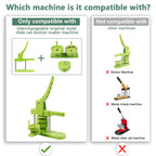 Button Maker Heart Mold, Interchangeable Die Mold Button Maker Mold Suitable for Slide Button Press Machines Pin