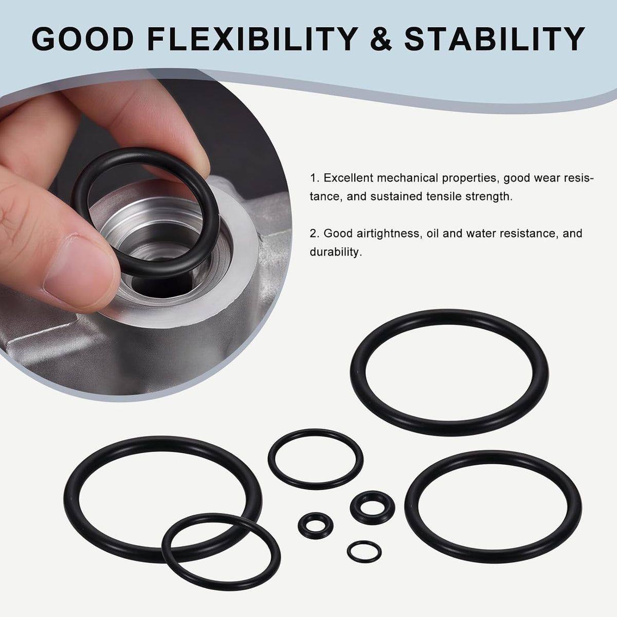 154 Buna-N O-Ring 70 Duro, 3-3/4" ID x 3-15/16" OD x 3/32" Width