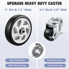 1700LBS Heavy Duty Snowmobile Dolly with 5" Casters