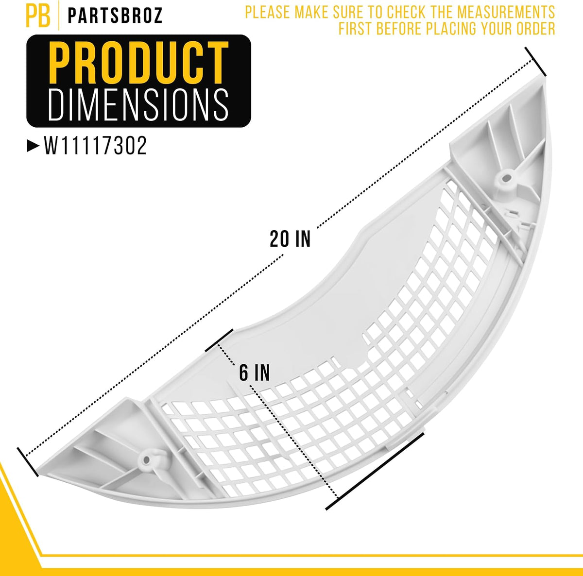 Dryer Lint Filter Cover for Whirlpool WED7600XW0