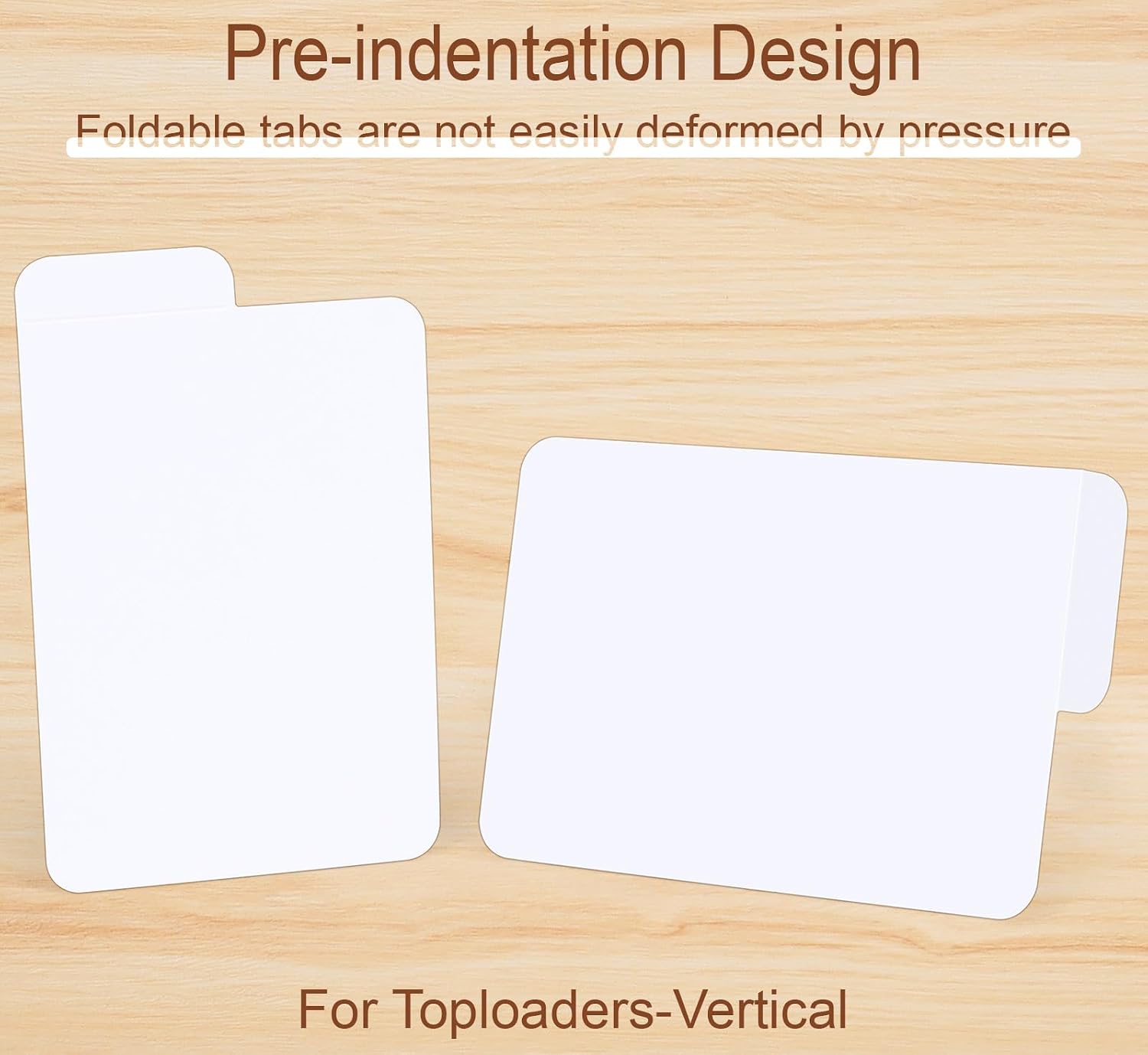 Tall Trading Card Dividers, 150-Pack Paper Card Divider for Storage Boxes | Vertical Dividers Card for TopLoaders