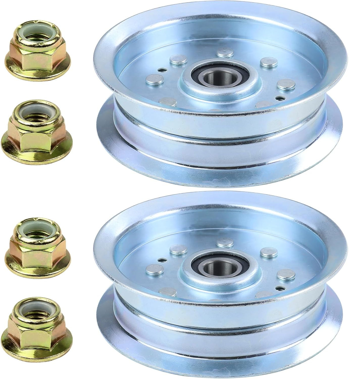 2 Pack GY20629 Idler Pulley for John Deere 42" 48" D140 L130 Decks