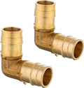 2 piece EFIELD Pex A Full Flow Expansion Brass Fitting 1"x 1" Elbow