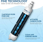 Replacement for GE RPWFE Fridge Water Filter (W/Chip) - 4 Pack