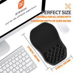 Ergonomic Slope Mouse Pad Wrist Support, Wrist Rest Mousepad for Carpal Tunnel Pain Relief with Massage Bulge and