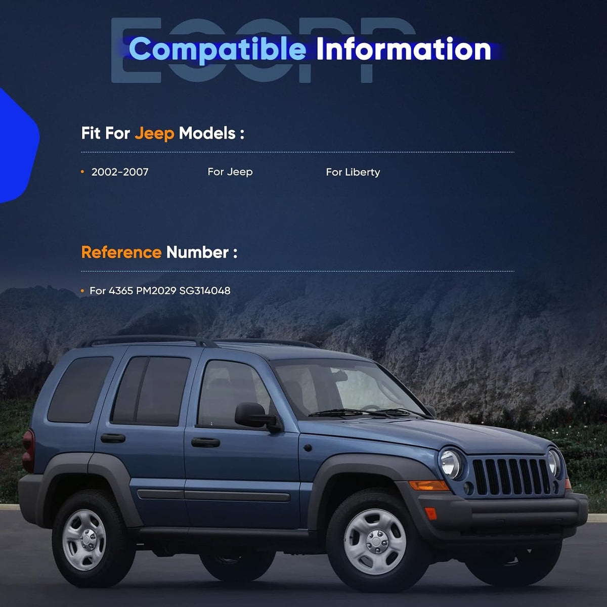 ECCPP Lift Support Struts Shocks Gas Springs for Jeep for Liberty 2002-2007