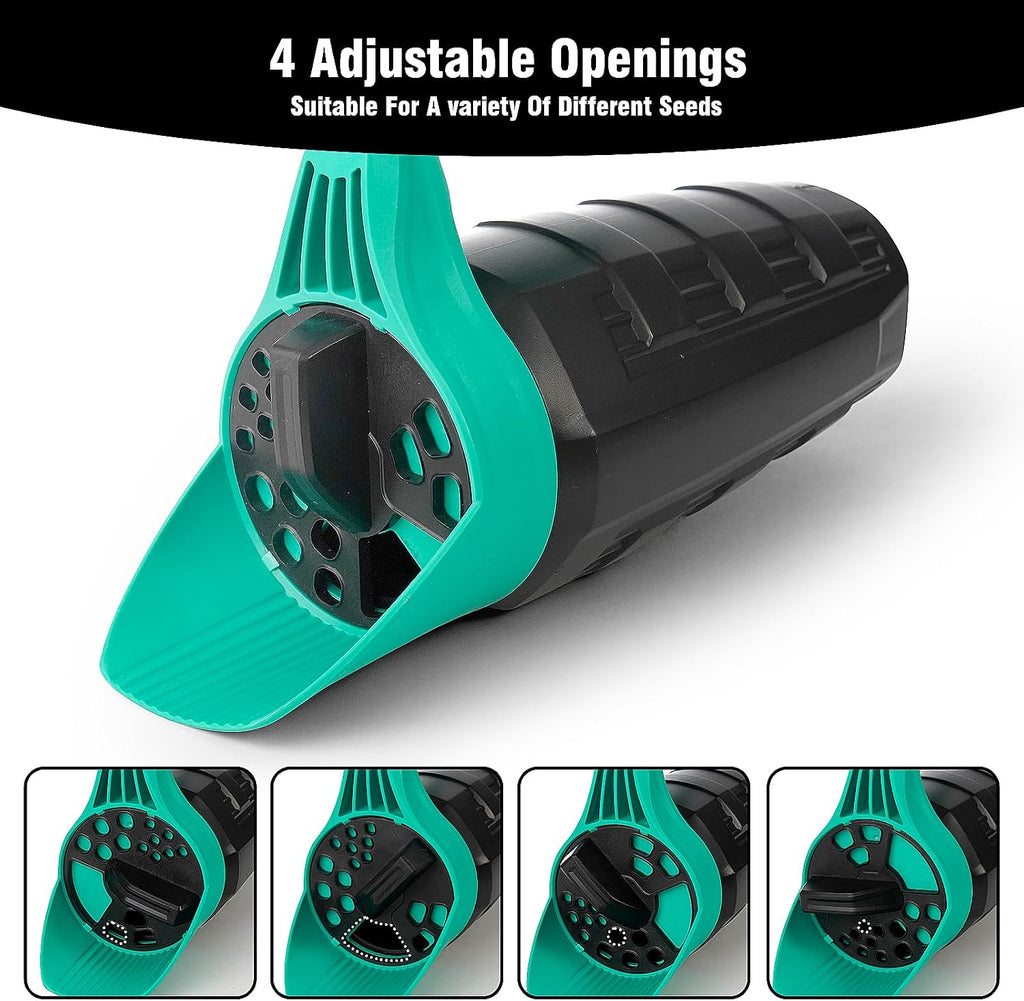 30 oz Hand Seed Spreader, Adjustable Lawn Seed Spreader | Multipurpose Handheld Fertilizer Spreader with Adjustable