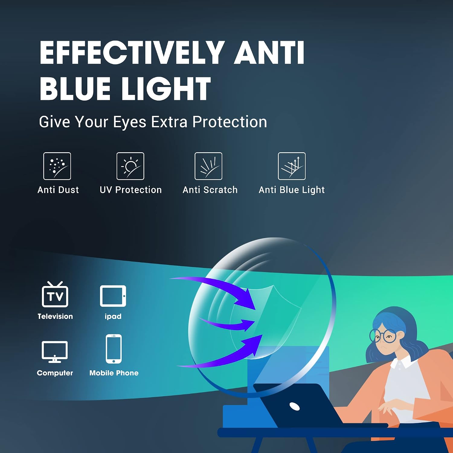 Safety Glasses Anti-Fog Goggles Protective Eyewear Anti Blue Light Protection Glasses For Women And Men