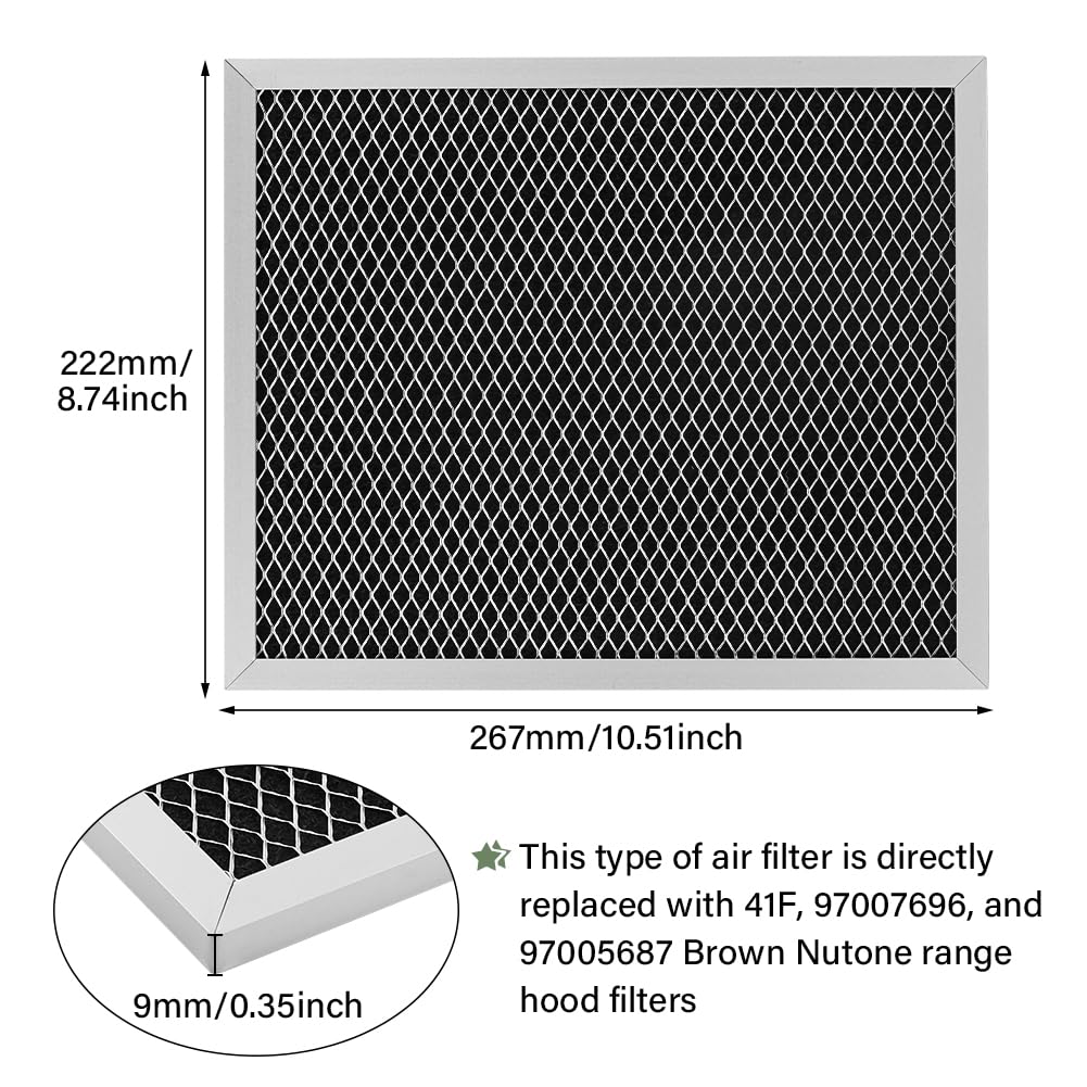 Range Hood Filter Replacement, 10.5 x 8.74 Inch Stove Vent Hood Filter