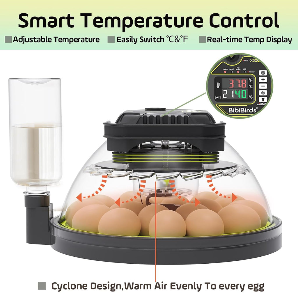 Egg Incubators for Hatching Eggs, Temperature Humidity Control