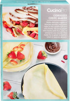 Cordless Crepe Maker, Non-Stick Dipping Plate, Electric Base
