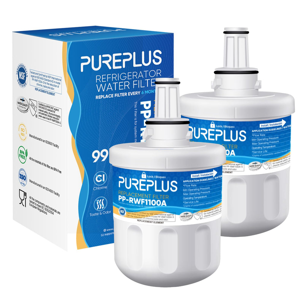 RWF1100A Water Filter Replacement for Samsung DA29-00003G, 2 Pack