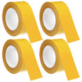 4 Rolls Yellow Floor Marking Tape 2" Width 100' Length Heavy Duty Non Abrasive Safety Caution Warning Tape High
