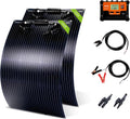 Much 200W Flexible Solar Panel Kit 12V Mono 30A PWM Controller for Van RV | Lightweight bendable mono charger 2pcs