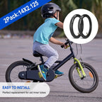 2 Pack 14x2.125 Bike Inner Tube for Jetson Bolt Pro Replacement Bicycle Tubes with Angled Valve Stem for Gotrax Electric Scooters E-Bike and 14-Inch Bike 14x1.75 14x1.9 14x1.95 14x2.0 14x2.10 14x2.125