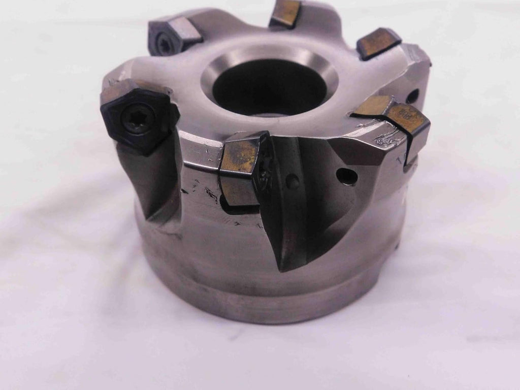ISCAR 3" O.D. COOLANT Thru FACE Mill 1 1/4 Pilot 1/2 Key Holds 6 Inserts 3.0 - NS3396BL5