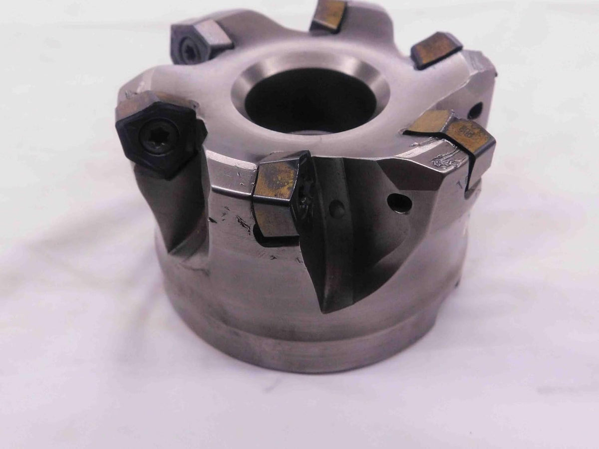 ISCAR 3" O.D. COOLANT Thru FACE Mill 1 1/4 Pilot 1/2 Key Holds 6 Inserts 3.0 - NS3396BL5