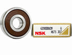 NSK BEARINGS 2PACK NSK 6200DDU 6200-2RS 10x30x9mm Made in Japan Double Rubber Sealed Deep Groove Ball Bearings