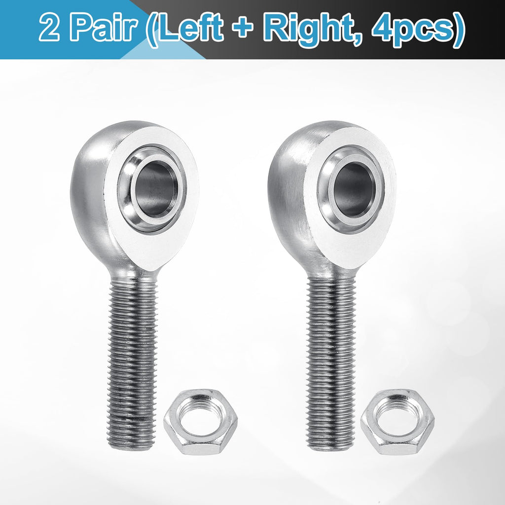 uxcell XM6+XML6 Joint Rod Ends Kit 3/8" Bore - 2 Pair (Left+Right, 4Pcs)