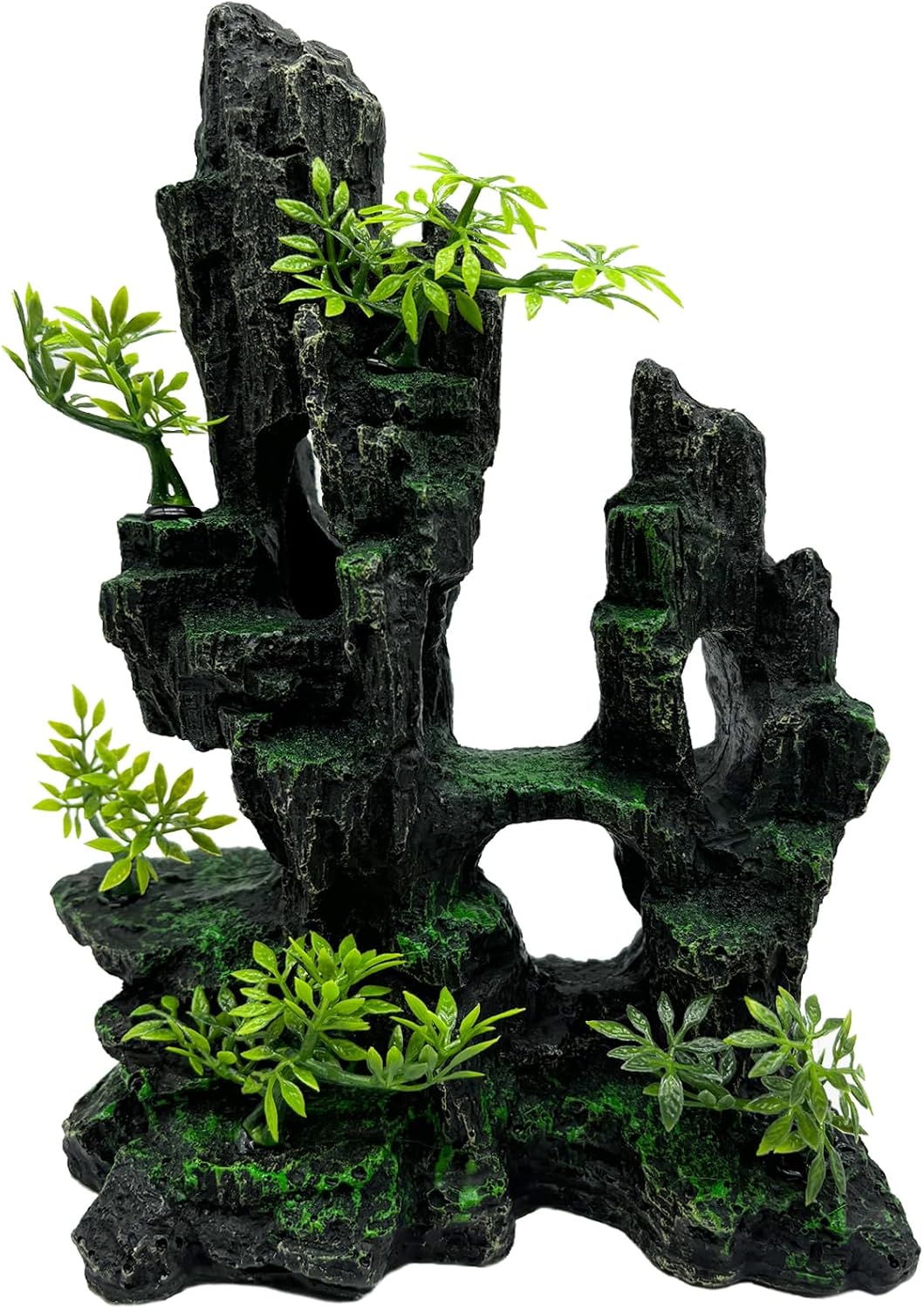 Aquarium Cave Resin Mountain Fish Tank Decoration for Betta Shrimp
