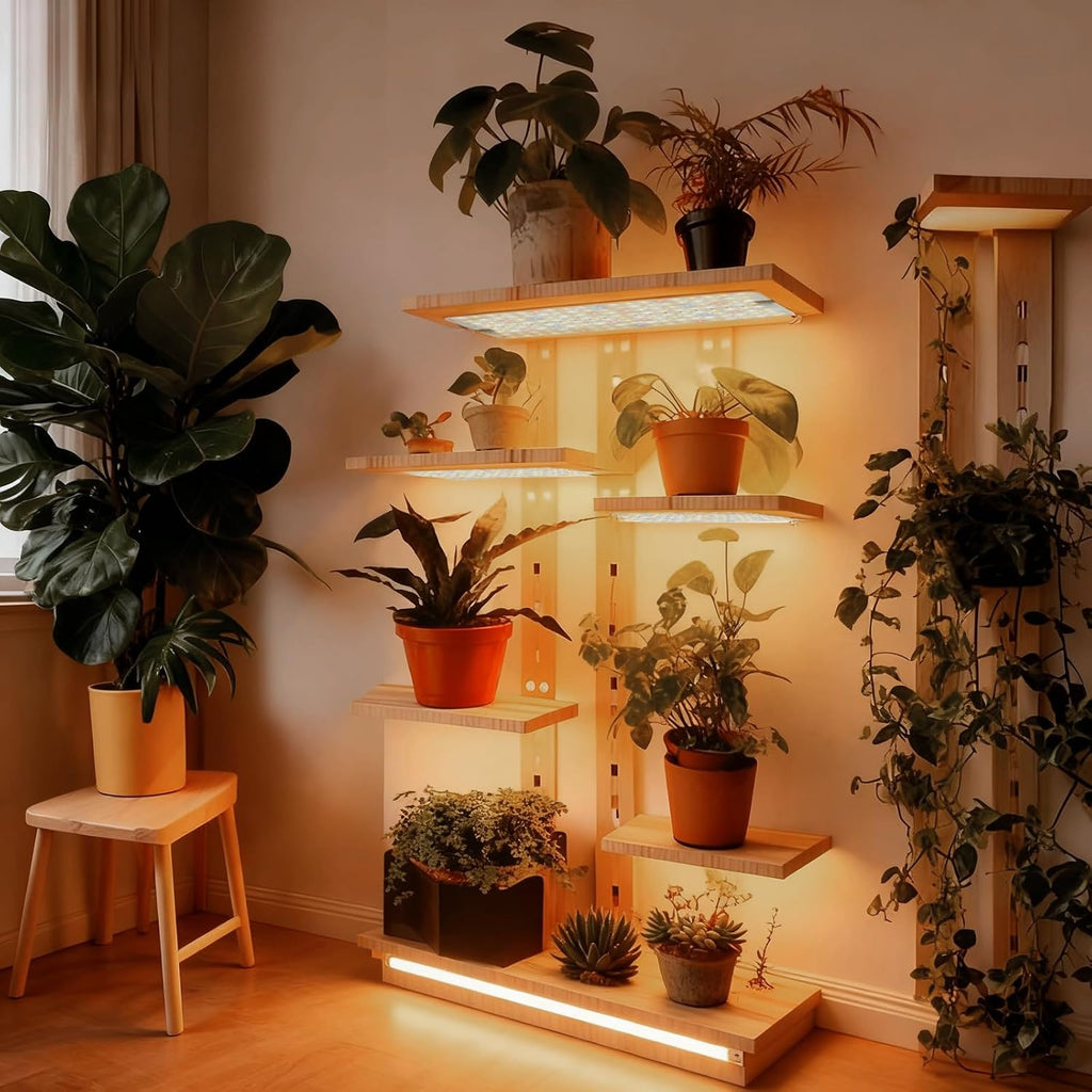 20W Panel Grow Lights for Indoor Plants,272LEDs Full Spectrum Grow Lights for Under Cabinet Plant, Grow Lamp with
