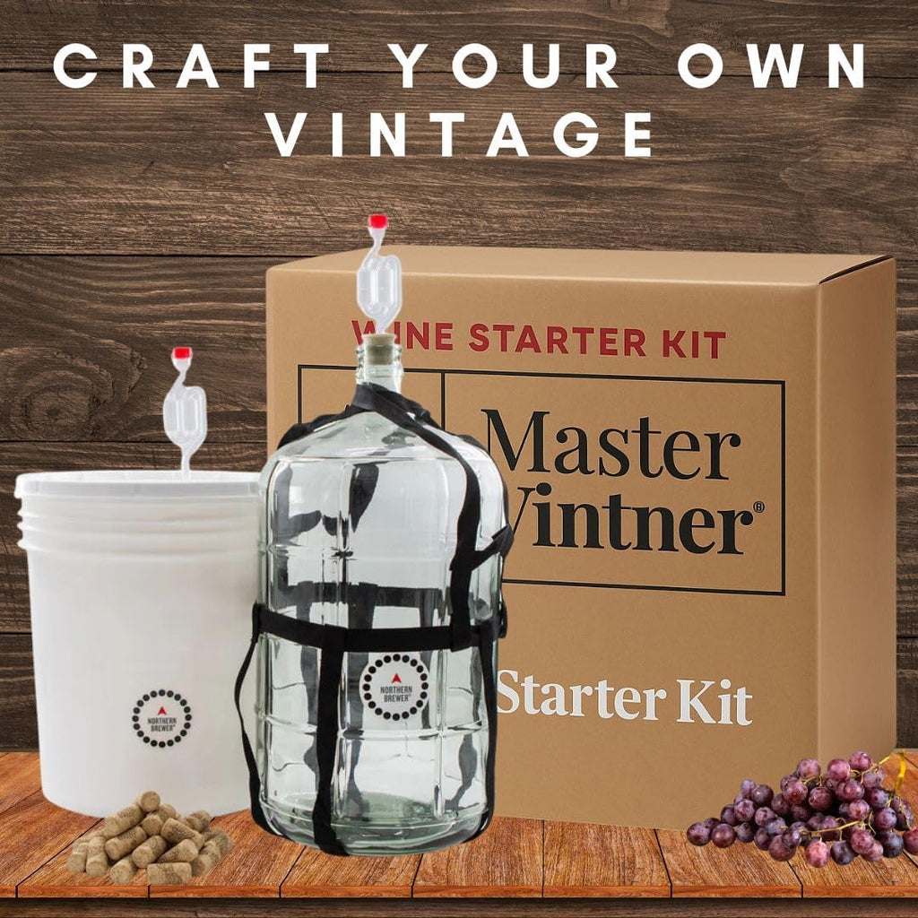 Wine Making Starter Kit – Complete Home Fermentation Equipment for 6 Gallons – Compatible with Wine Recipe Kits