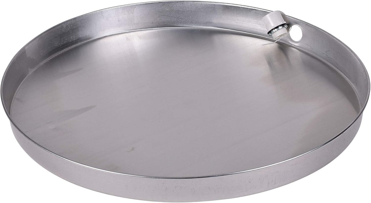 34154 Aluminum Water Heater Pan With 1" Fitting, 26"