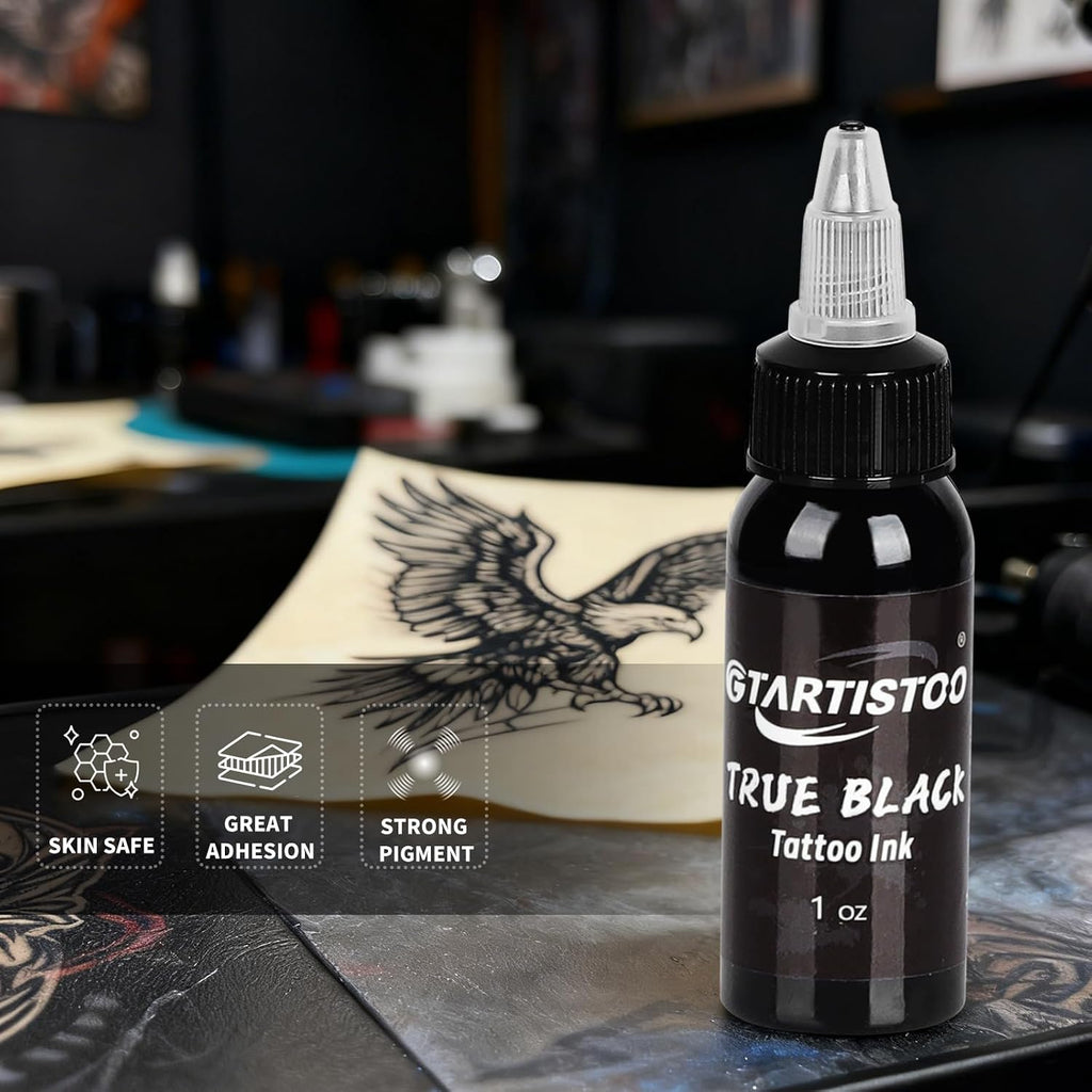 Black Tattoo Ink 1oz(30ml) GTARTISTOO