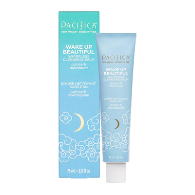 Wake Up Beautiful Cleansing Balm & Makeup Remover - 2-in-1 Waterless Face Cleanser for Dry & Sensitive Skin