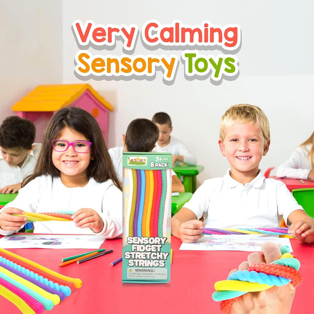 Sensory Autism Toys for Kids - Textured Stretchy Fidget Toys for Stress - Sensory Toys Special Needs for Autistic