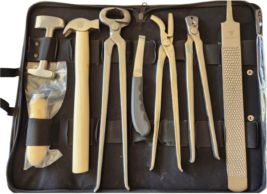Heavy Duty Professional Horse Care Farrier Tool Kit Hoof Clincher Nipper with High Stainless Steel