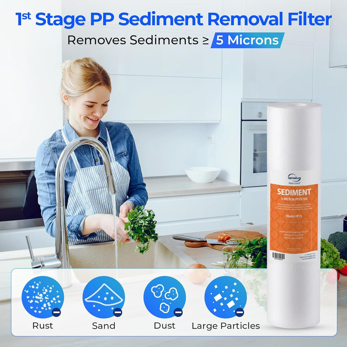 F3 Water Filter Set for Under Sink Water Filter System RCC7AK/US31