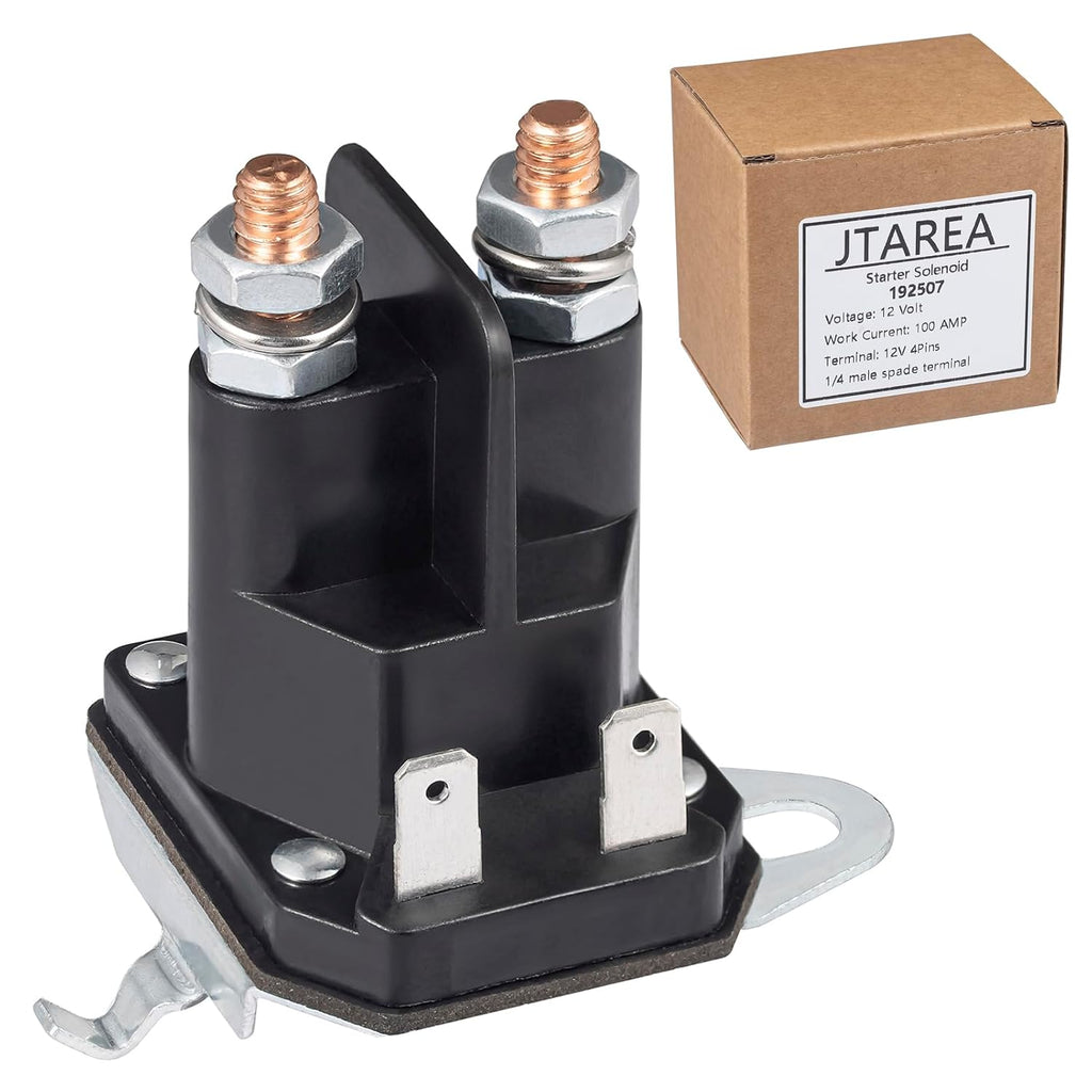 Starter Solenoid 192507 Replacement for Craftsman Riding Lawn Mower Husqvarna Trombetta Lawnmower Parts 532192507 582042802 582042801 435-325 Tractor LT2000 YS4500 21546294 705055