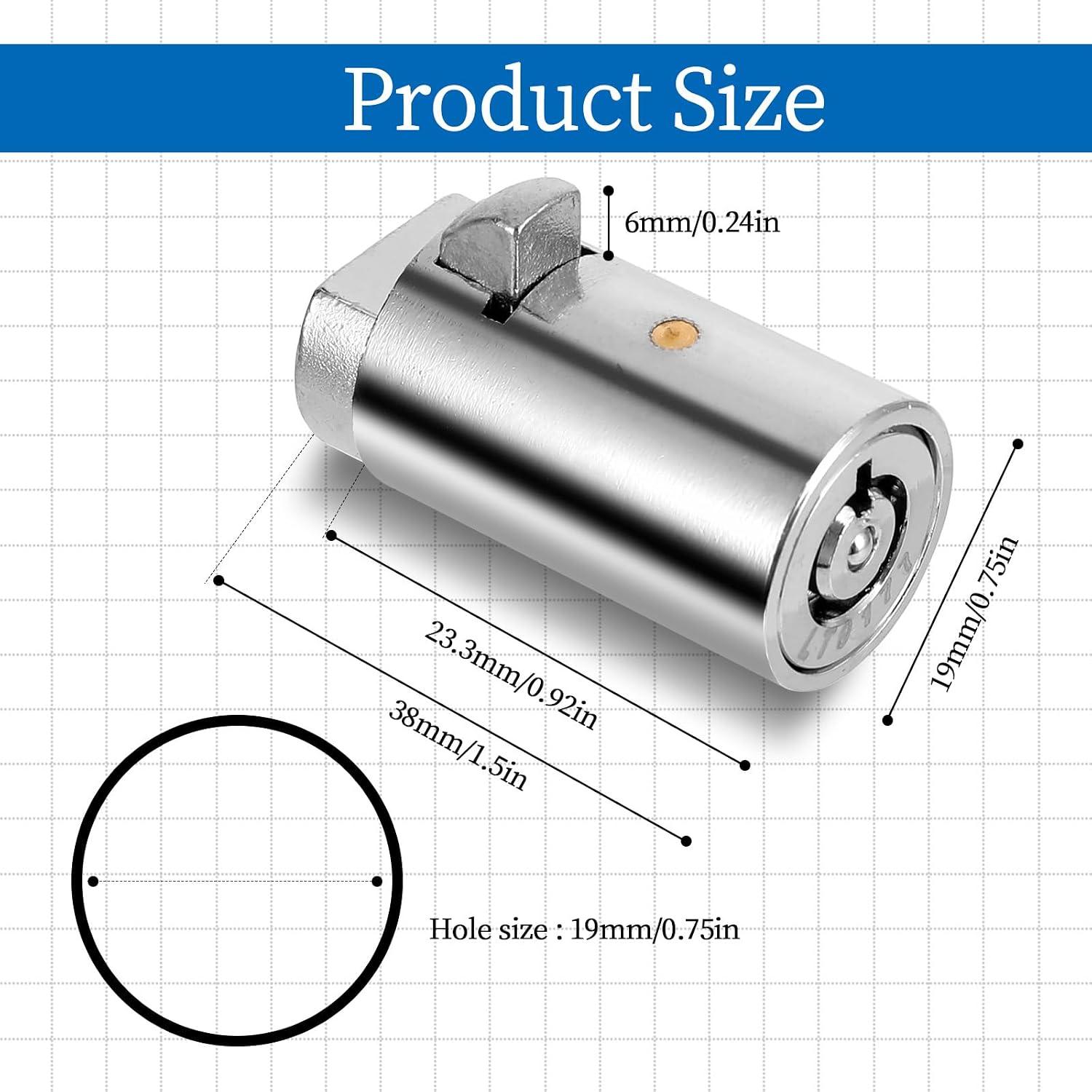 Tubular Lock Set Storage Cylinder Lock Vending Machine Keys