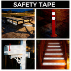 Reflective Tape 2 Inch x 30 Feet DOT-C2 Shining Star Fade Resistant White Reflective Tape Outdoor Waterproof Strong