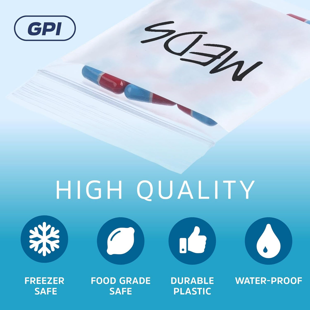 2 x 3 2Mil Small Plastic Bags, 1000 pack, Write on White Block, Reclosable