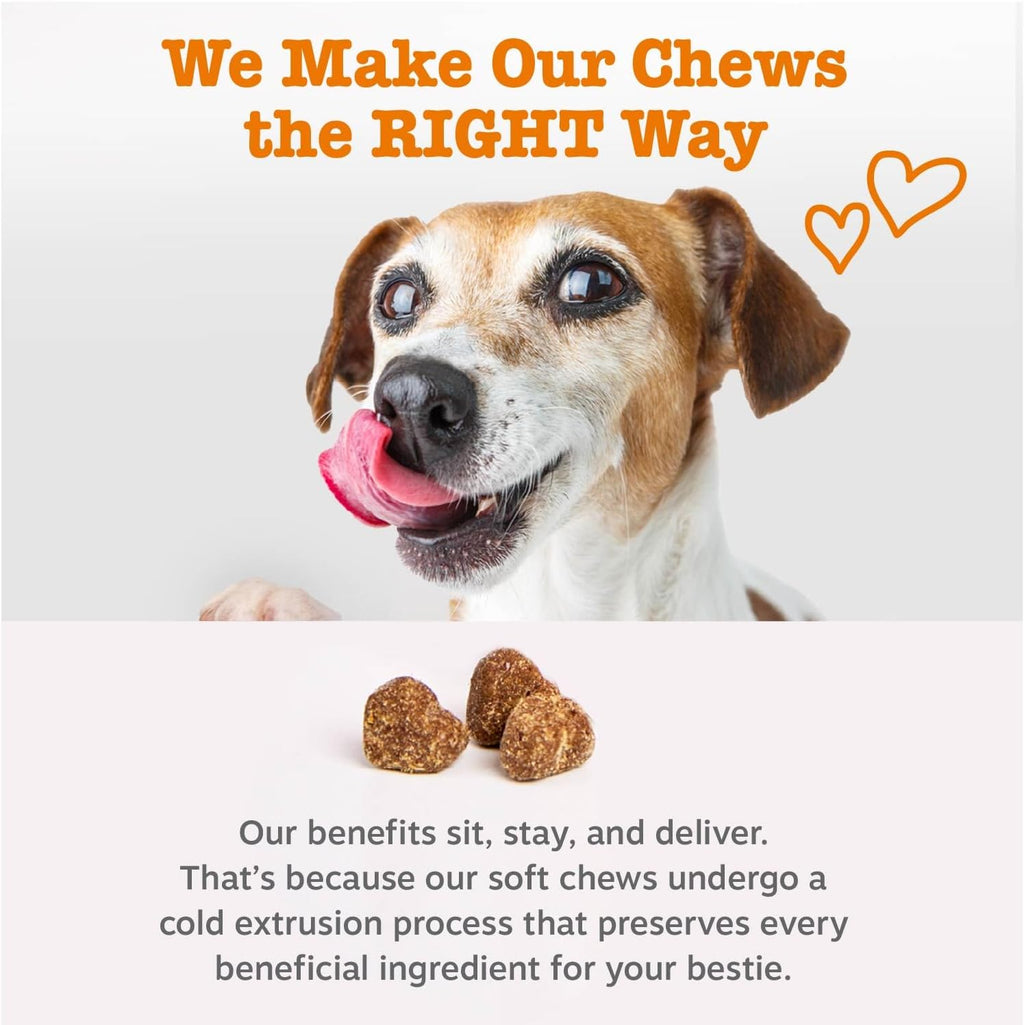 Dog Multivitamin, Chewable Dog Vitamins and Supplements for Hip & Joints, Skin & Coat, Omega 3 Fish Oil for Dogs