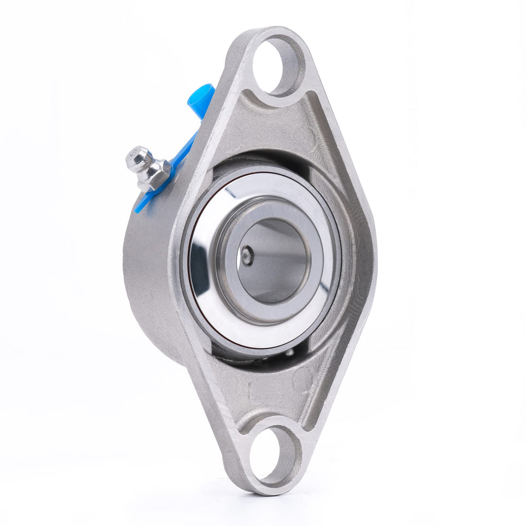 XIKE 2 Pcs SUCFL204-12 Bore 3/4" All Stainless Steel Pillow Block Bearings.