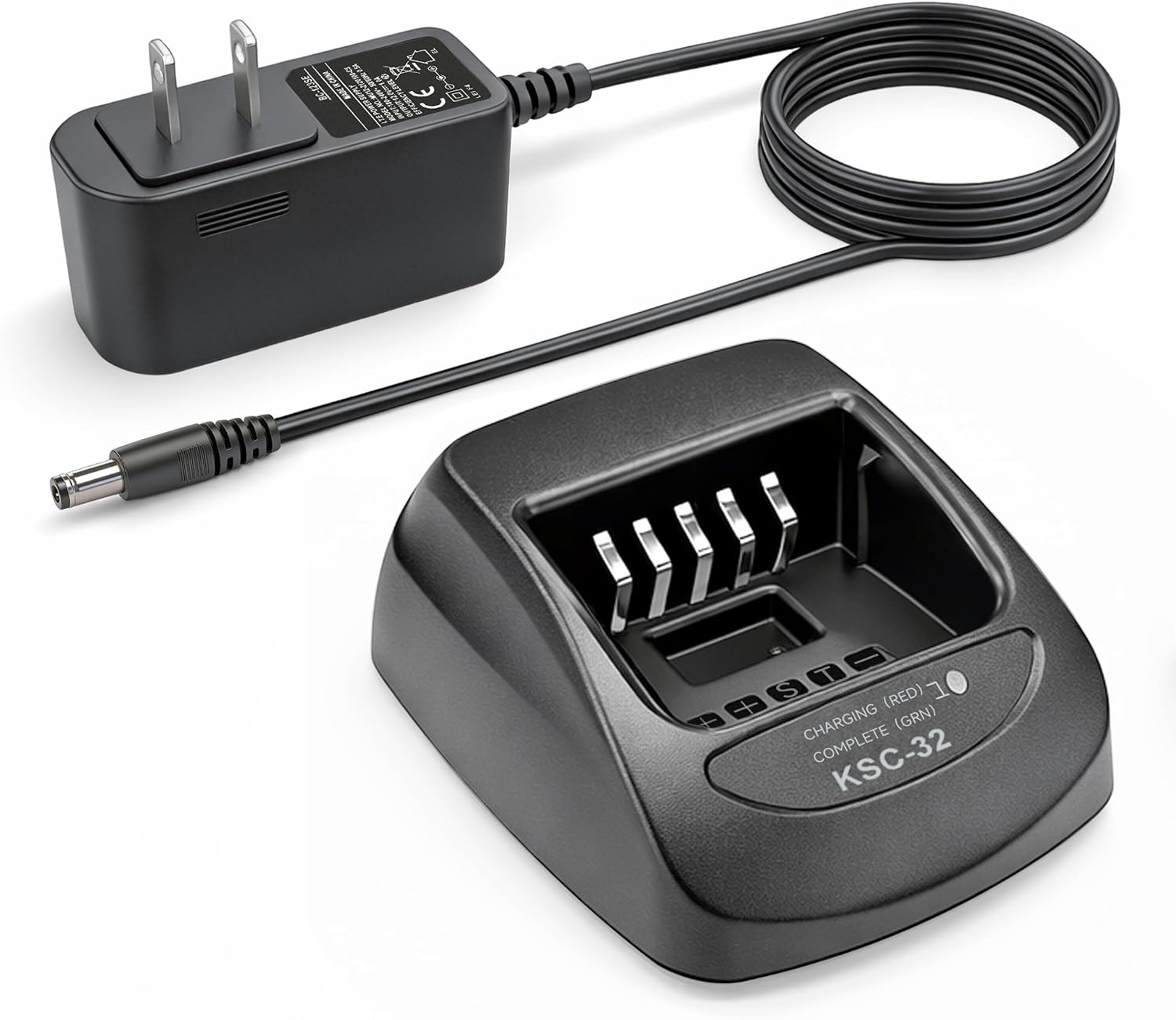 KSC-32 Charger Replacement for Kenwood NX-5200 NX-5300 NX-5400 2-Way Radio | Smart desktop charger fits NX-210 NX-300
