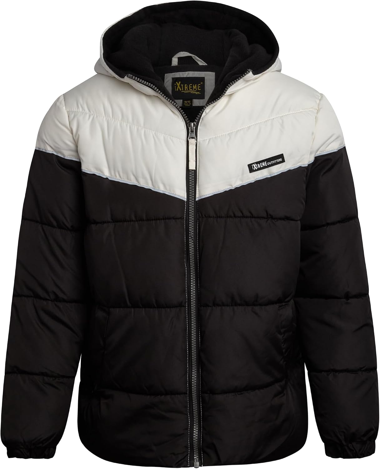 Boys Puffer Jacket Polar Fleece Lined Winter Coat | Warm Wind and Water Resistant Outerwear, Cozy Insulated Layer for