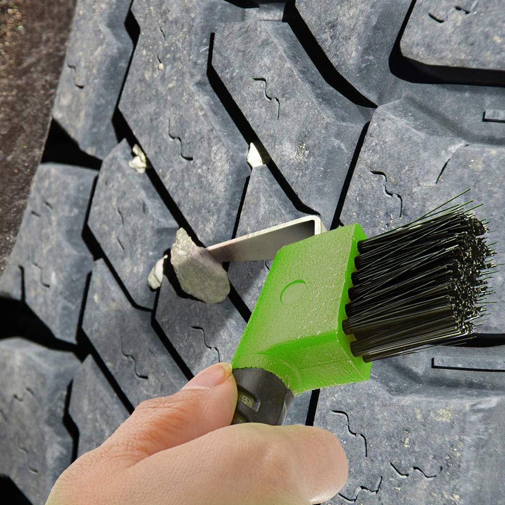 4Pcs Horse Hoof Pick Brushes, with Soft Touch Rubber Handle