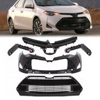 Front Bumper Body Kit Fit For 2017 2018 2019 Toyota Corolla L LE XLE CE