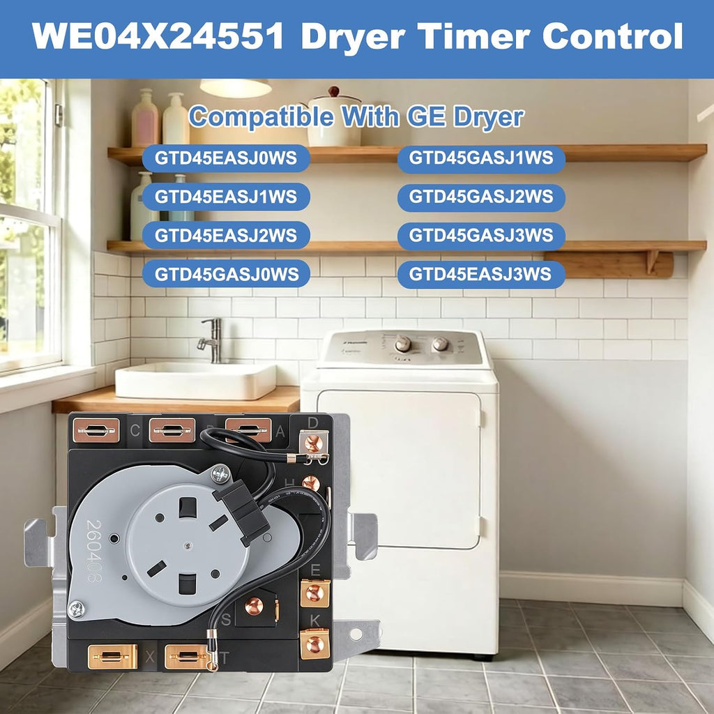 Upgraded WE04X24551 234D2377P001 Dryer Timer Control, Compatible with GE