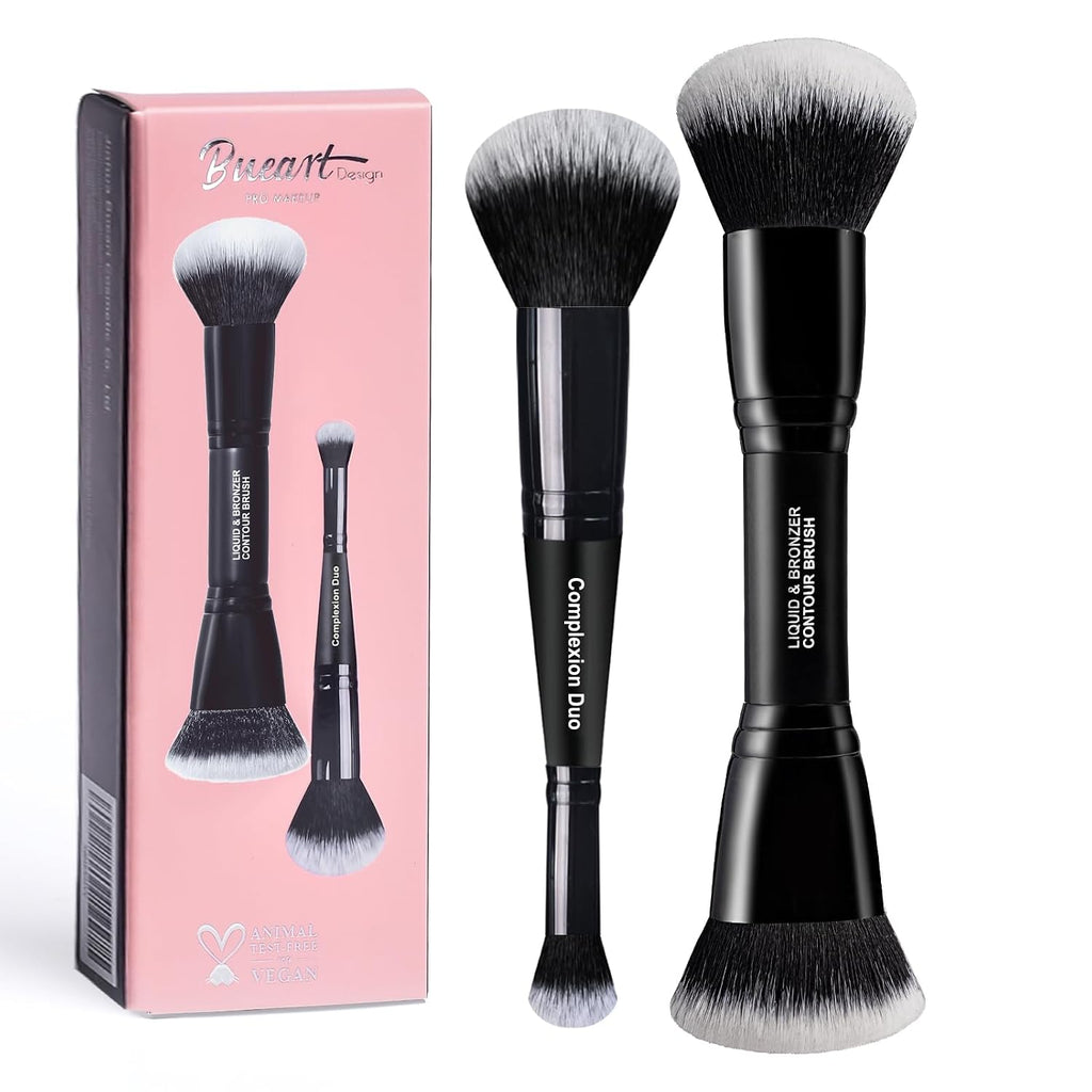 Complexion Duo Brush & Liquid Bronzer Contour Makeup Brushes Set M18